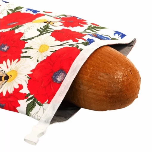 Funkční pytlík na chleba - Máky